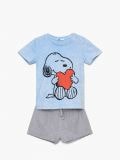 Dwuczęściowa piżama SNOOPY - błękitny - CROPP - small3