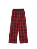 Czerwono-czarne spodnie w kratę - czerwony - CROPP - small6