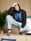 Felpa nera con cappuccio Billie Eilish - Nero - CROPP - small4