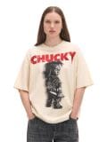 Koszulka Laleczka Chucky UNISEX - beżowy - CROPP - small2