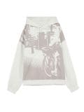 Φούτερ με τύπωμα και κουκούλα - light grey - CROPP - small1