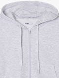 Felpa grigia con cappuccio e zip - Grigio chiaro - CROPP - small5