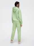 Sudadera verde claro con capucha y estampado - verde menta - CROPP - small3
