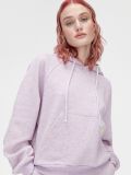 Sudadera oversize rosa claro con capucha - lavanda - CROPP - small1