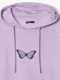 Sudadera violeta con capucha y estampado de mariposas - Púrpura - CROPP - small5