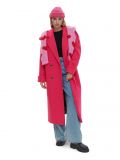 Różowy płaszcz oversize - różowy - CROPP - small1