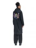 Długa parka z nadrukiem - czarny - CROPP - small2
