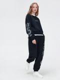 Felpa nera con motivo dragone - Nero - CROPP - small2