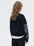 Felpa nera con motivo dragone - Nero - CROPP - small3