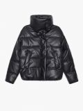 Pikowana kurtka puffer - czarny - CROPP - small1