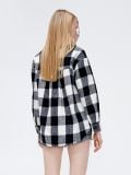 Schwarz-weiß karierte Hemdjacke - Schwarz - CROPP - small3
