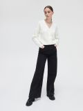 Jeansy wide leg z wysokim stanem - czarny - CROPP - small1