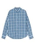 Niebieska koszula w kratę - granatowy - CROPP - small2