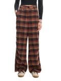 Spodnie baggy w kratę - brązowy - CROPP - small1