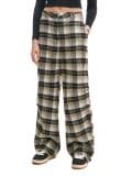 Spodnie baggy w kratę - szary - CROPP - small1
