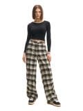 Spodnie baggy w kratę - szary - CROPP - small2