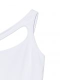 Biała sukienka z wycięciami - biały - CROPP - small5