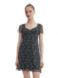 Rochie neagră cu flori - negru - CROPP - small2