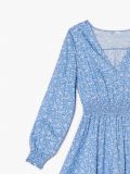 Niebieska sukienka w kwiaty - niebieski - CROPP - small5