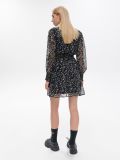 Czarna sukienka w kwiaty - czarny - CROPP - small3