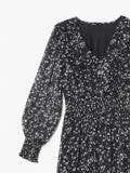 Czarna sukienka w kwiaty - czarny - CROPP - small5