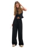 Широкі штани - чорний - CROPP - small2