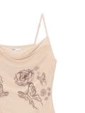 Beżowa sukienka mini na ramiączkach - beżowy - CROPP - small5