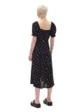 Czarna sukienka midi w kwiaty - czarny - CROPP - small4