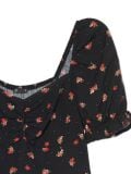 Czarna sukienka midi w kwiaty - czarny - CROPP - small5