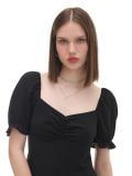 Чорна міді-сукня - чорний - CROPP - small2