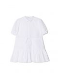 Biała sukienka z kołnierzykiem - biały - CROPP - small1