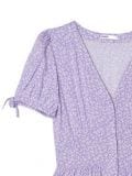 Liliowa sukienka midi w kwiaty - fioletowy - CROPP - small2