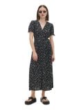 Czarna sukienka midi w kwiaty - czarny - CROPP - small1