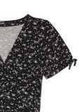 Czarna sukienka midi w kwiaty - czarny - CROPP - small5