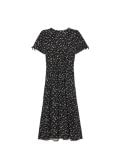 Czarna sukienka midi w kwiaty - czarny - CROPP - small6