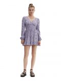 Sukienka z kwiatowym wzorem - kremowy - CROPP - small1