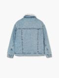 Kurtka jeansowa sherpa z efektem sprania - niebieski - CROPP - small6