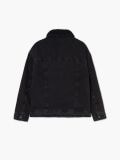 Czarna kurtka jeansowa sherpa - czarny - CROPP - small6