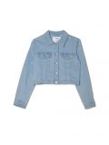 Kurtka jeansowa slim - niebieski - CROPP - small1