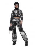 Kurtka jeansowa z fotoprintem - czarny - CROPP - small2