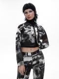 Kurtka jeansowa z fotoprintem - czarny - CROPP - small1