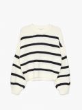 Dzianinowy sweter w paski - biały - CROPP - small4