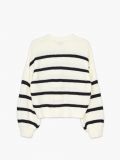 Dzianinowy sweter w paski - biały - CROPP - small6