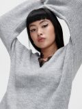 Vestito a maglione con dettaglio in pizzo - Grigio chiaro - CROPP - small2