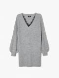 Vestito a maglione con dettaglio in pizzo - Grigio chiaro - CROPP - small4