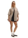 Ruuduline särk - beež - CROPP - small2