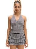 Bluse mit Bindedetail - Grau - CROPP - small1