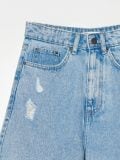Niebieskie jeansowe bermudy - niebieski - CROPP - small3