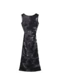 Wzorzysta czarna sukienka maxi - czarny - CROPP - small1