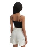Kremowe bermudy z kieszeniami cargo - kremowy - CROPP - small3